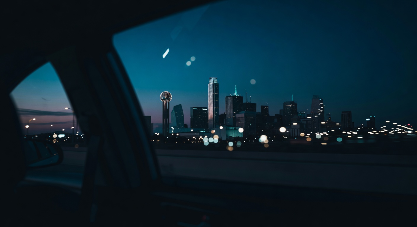 Dallas skyline at night